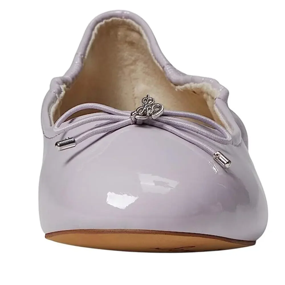 Sam Edelman Kids Felicia Ballet Flats US 3 M EU 35 Soft Lilac Vegan Leather NIB